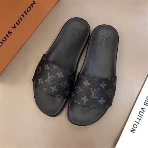 louis vuitton men's slip on shoes|louis vuitton monogram sliders.